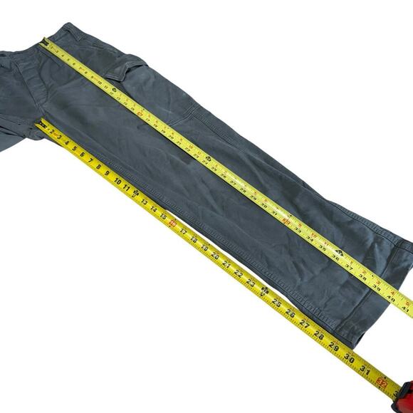 Vtg 80s H Winnen GMBH & Co army pants 6 Green Grunge Gorpcore Cargo Button Fly - Picture 10 of 14